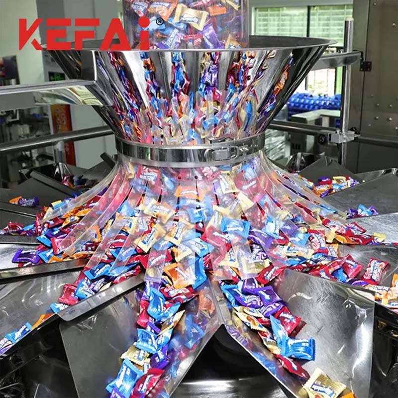 Szczegóły maszyny pakującej cukierki KEFAI 1