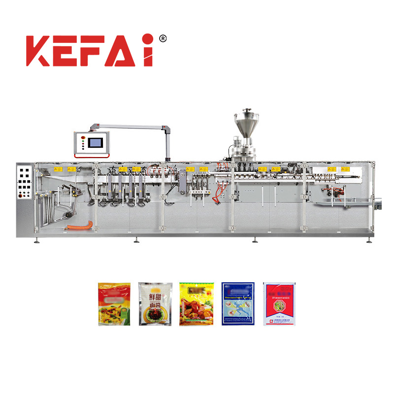 Maszyna pakująca w płaskie worki z uszczelką KEFAI Granulat HFFS