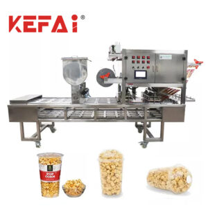Maszyna pakująca do napełniania i zamykania kubków do popcornu KEFAI